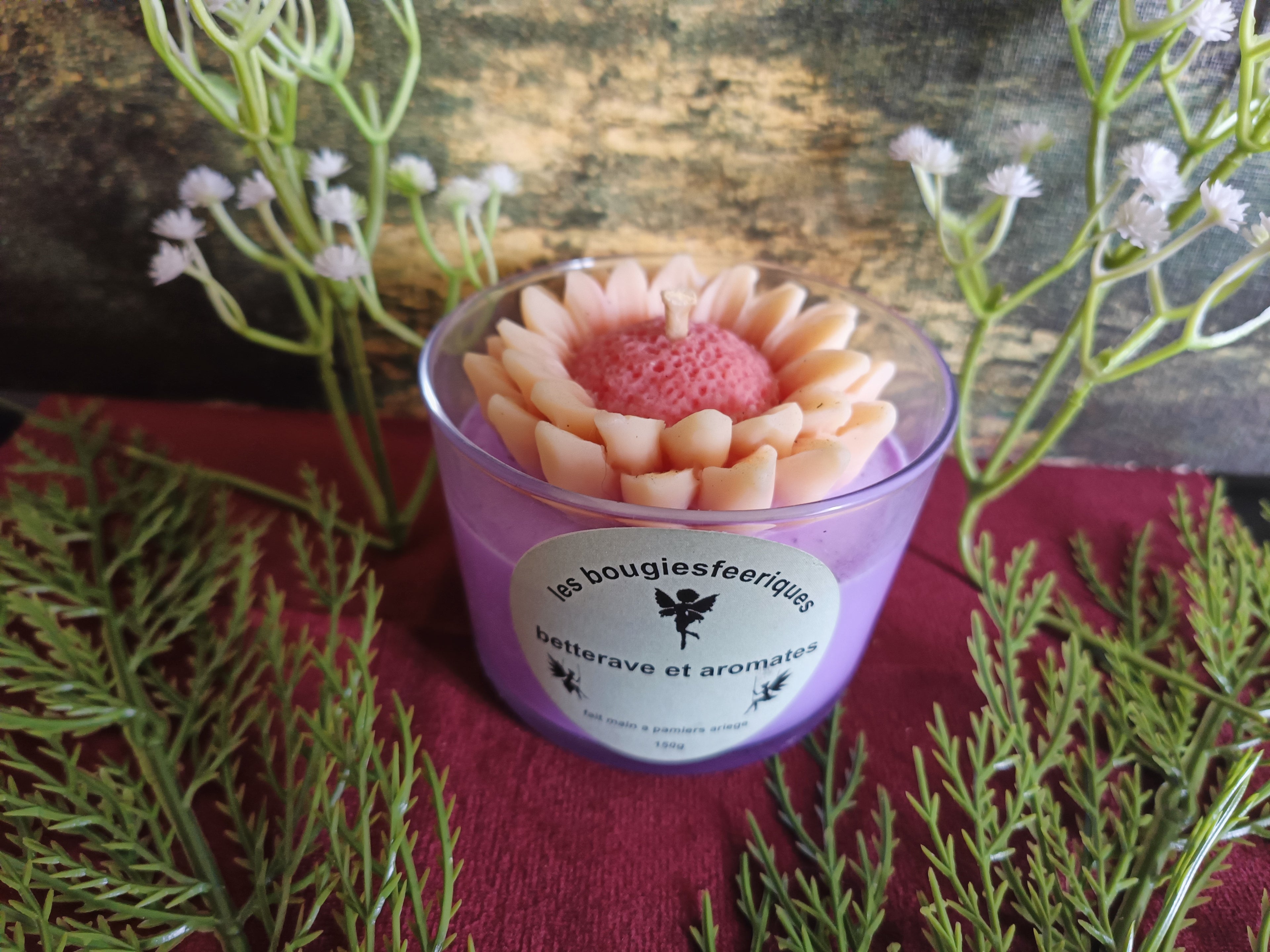 bodega fleur cire de soja parfum betterave et aromates 7%