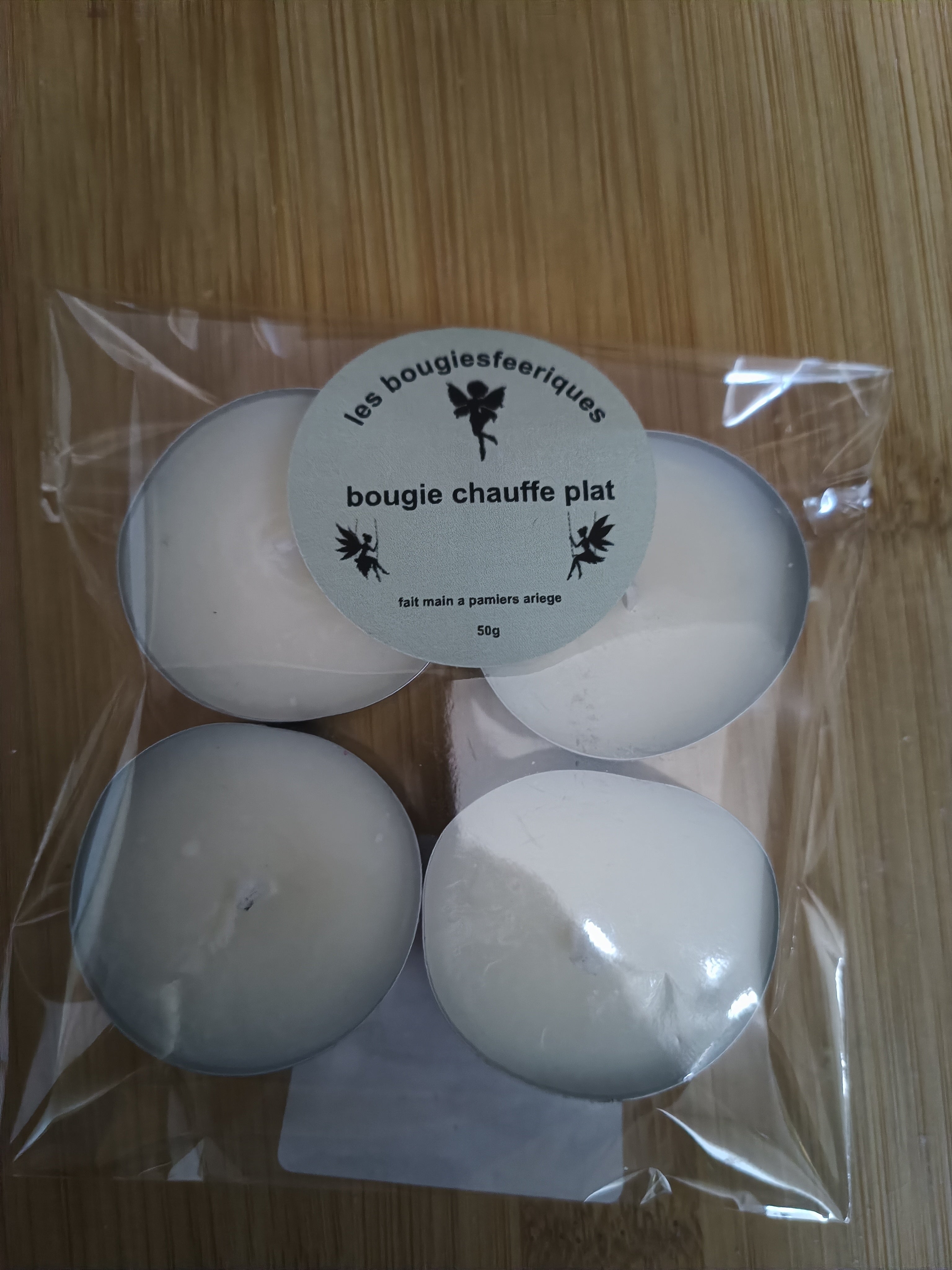 lot de 4 bougies chauffe plat