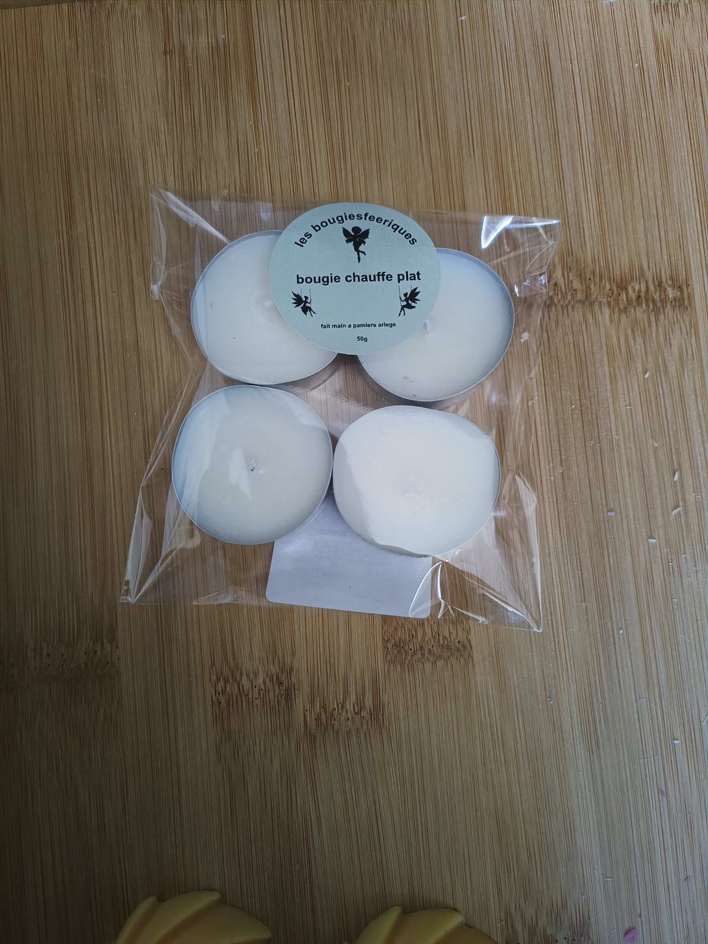 lot de 4 bougies chauffe plat