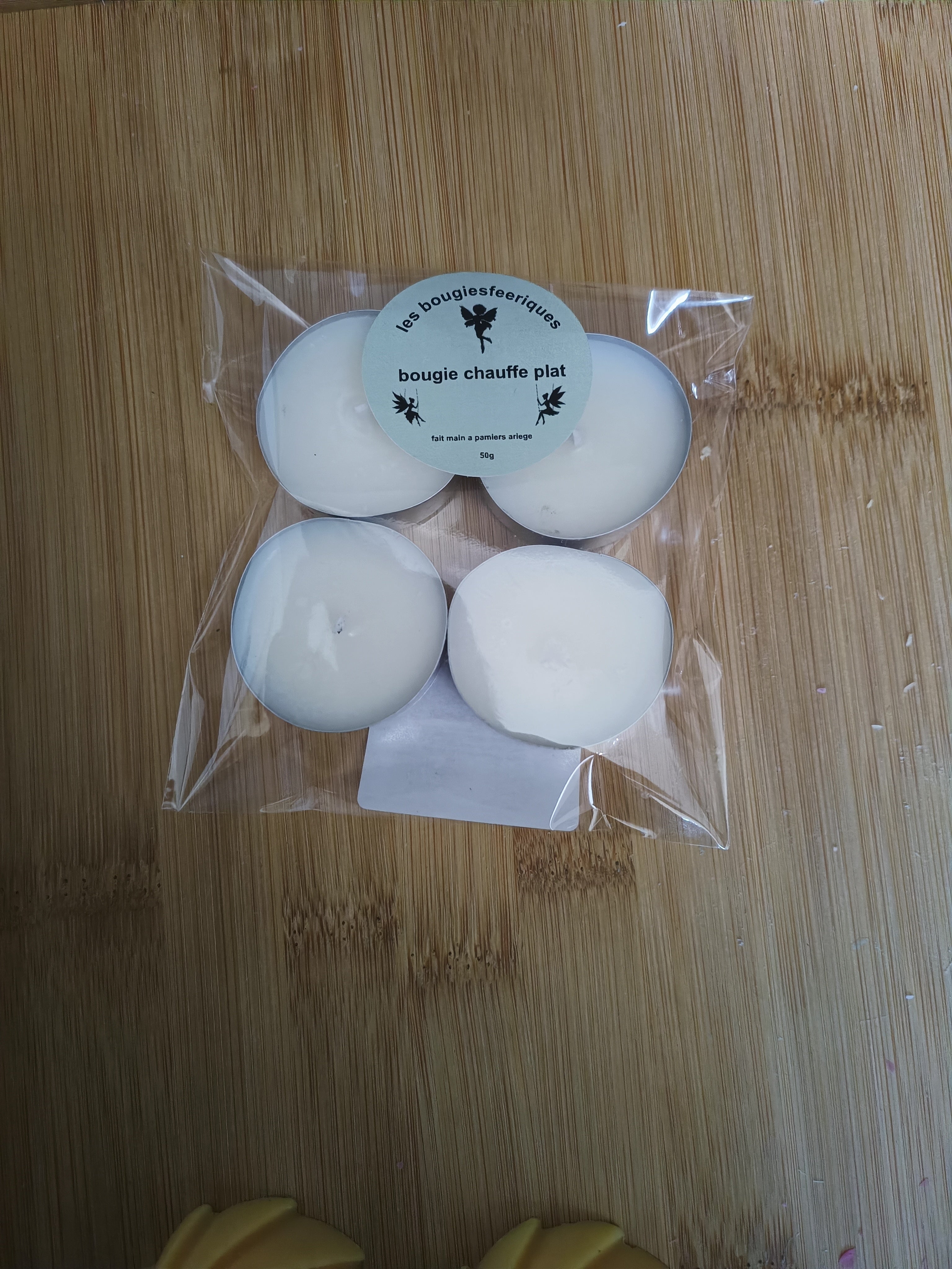 lot de 4 bougies chauffe plat