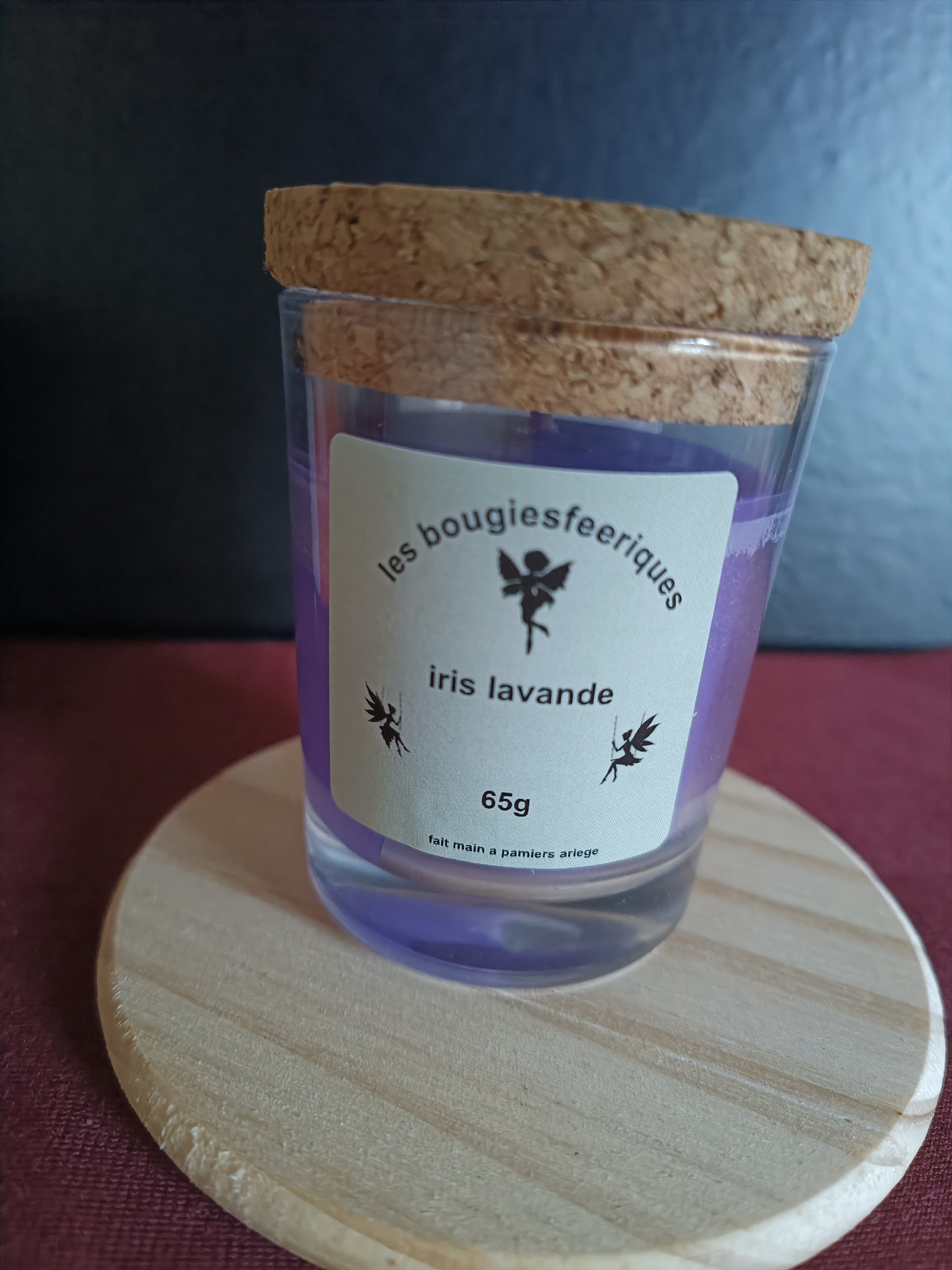 bougie iris lavande